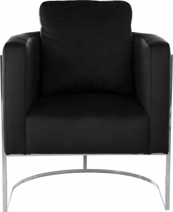 Casa Velvet Chair In Black - ATL FURNITURE