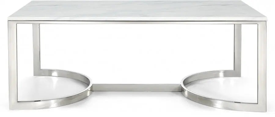 Meridian Furniture - Copley Coffee Table In Chrome - 245-C - ATL FURNITURE