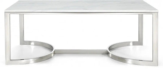 Meridian Furniture - Copley Coffee Table In Chrome - 245-C - ATL FURNITURE