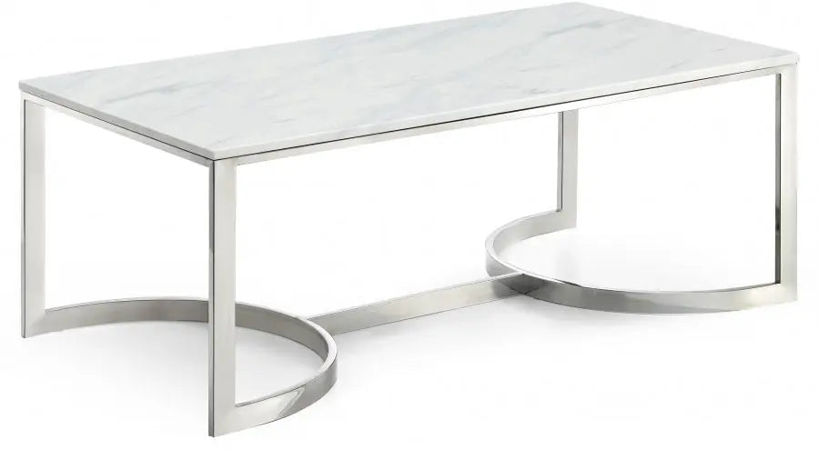 Meridian Furniture - Copley Coffee Table In Chrome - 245-C - ATL FURNITURE