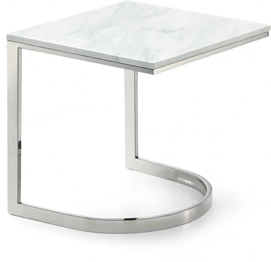 Meridian Furniture - Copley End Table In Chrome - 245-E - ATL FURNITURE