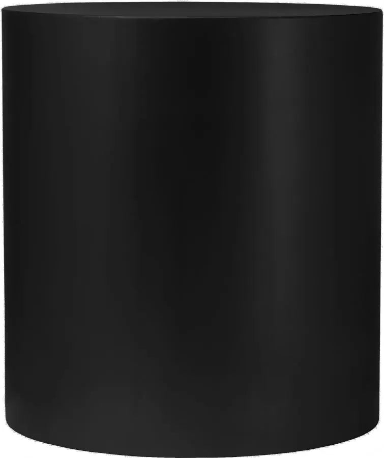 Cylinder End Table In Matte Black - ATL FURNITURE