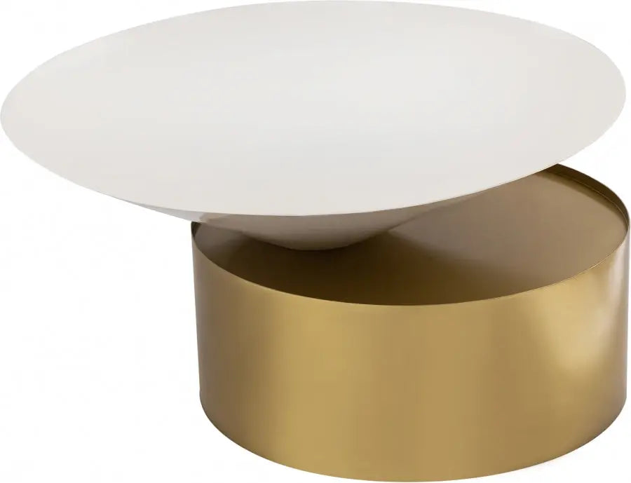 Damon Coffee Table In Brushed Brass - 268-C - ATL FURNITURE