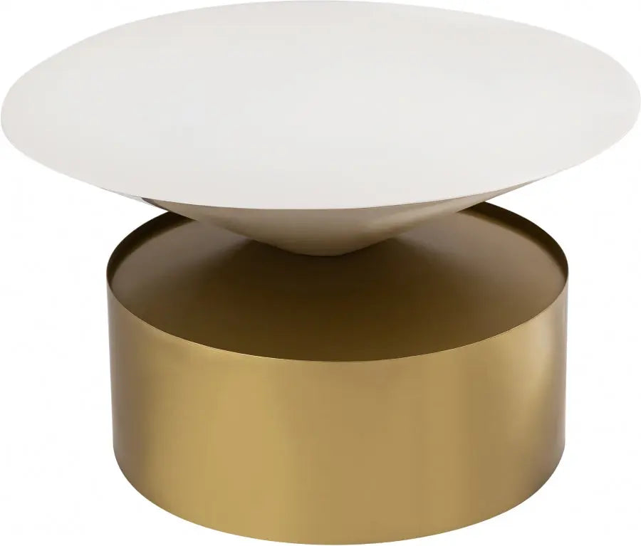 Damon Coffee Table In Brushed Brass - 268-C - ATL FURNITURE