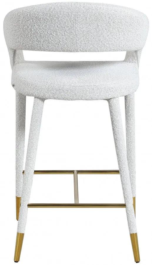 Destiny Fabric Stool In Cream - 542Cream-C - ATL FURNITURE