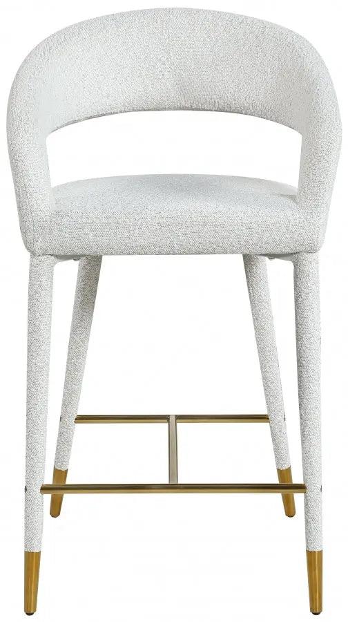 Destiny Fabric Stool In Cream - 542Cream-C - ATL FURNITURE