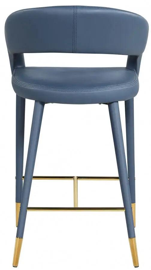 Destiny Faux Leather Stool In Navy - 541Navy-C - ATL FURNITURE