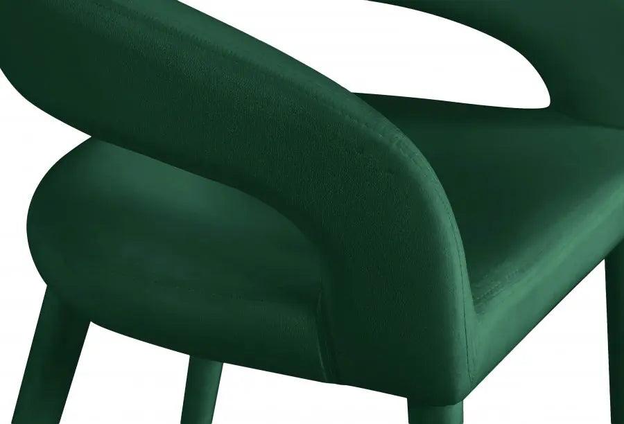 Destiny Velvet Stool In Green - 540Green-C - ATL FURNITURE