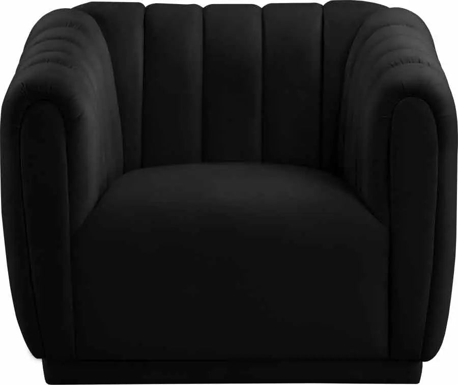 Dixie 3 Piece Living Room Set In Black - ATL FURNITURE