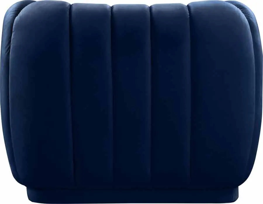 Dixie Velvet Chair In Navy - ATL FURNITURE