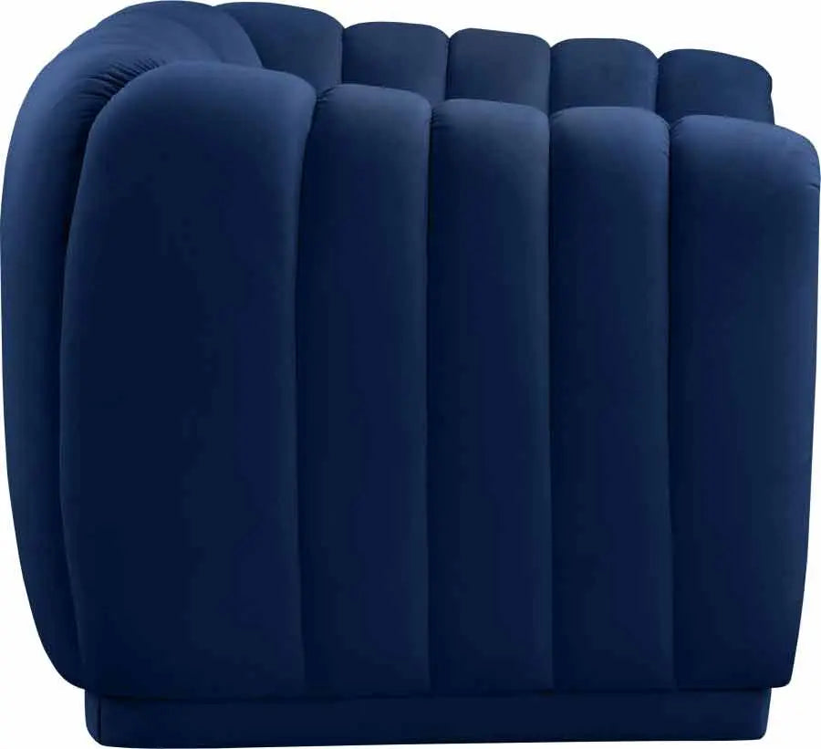 Dixie Velvet Chair In Navy - ATL FURNITURE