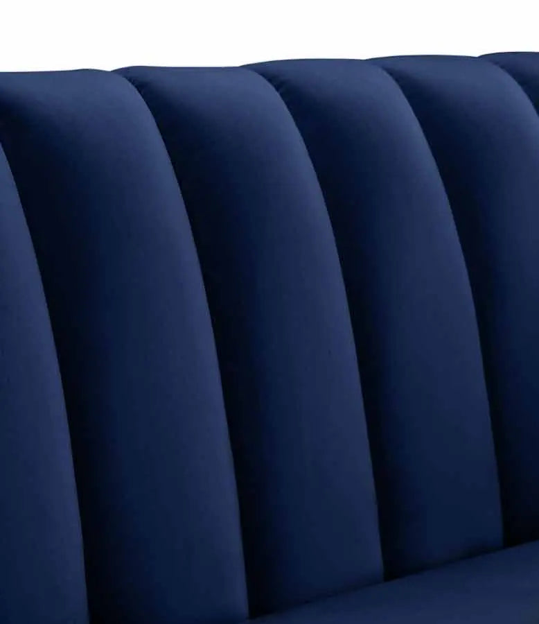 Dixie Velvet Chair In Navy - ATL FURNITURE