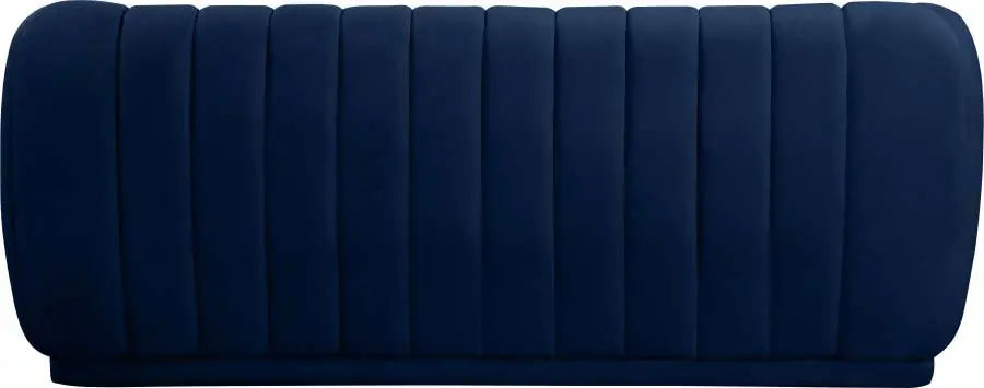 Dixie Velvet Sofa In Navy - ATL FURNITURE