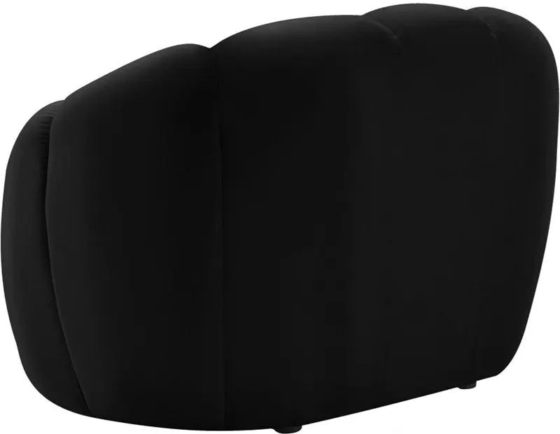 Meridian Furniture - Elijah Velvet Chair In Black - 613Black-C - ATL FURNITURE