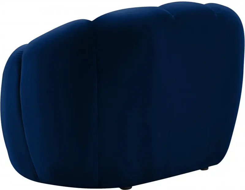 Meridian Furniture - Elijah Velvet Chair In Navy - 613Navy-C - ATL FURNITURE