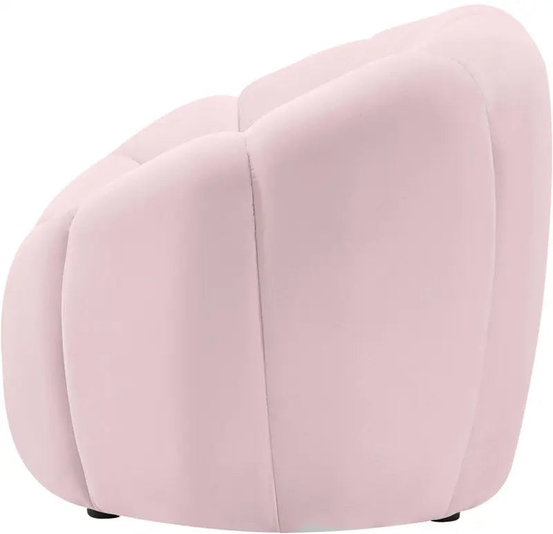 Meridian Furniture - Elijah Velvet Chair In Pink - 613Pink-C - ATL FURNITURE