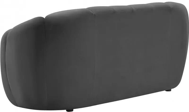 Meridian Furniture - Elijah Velvet Loveseat In Grey - 613Grey-L - ATL FURNITURE