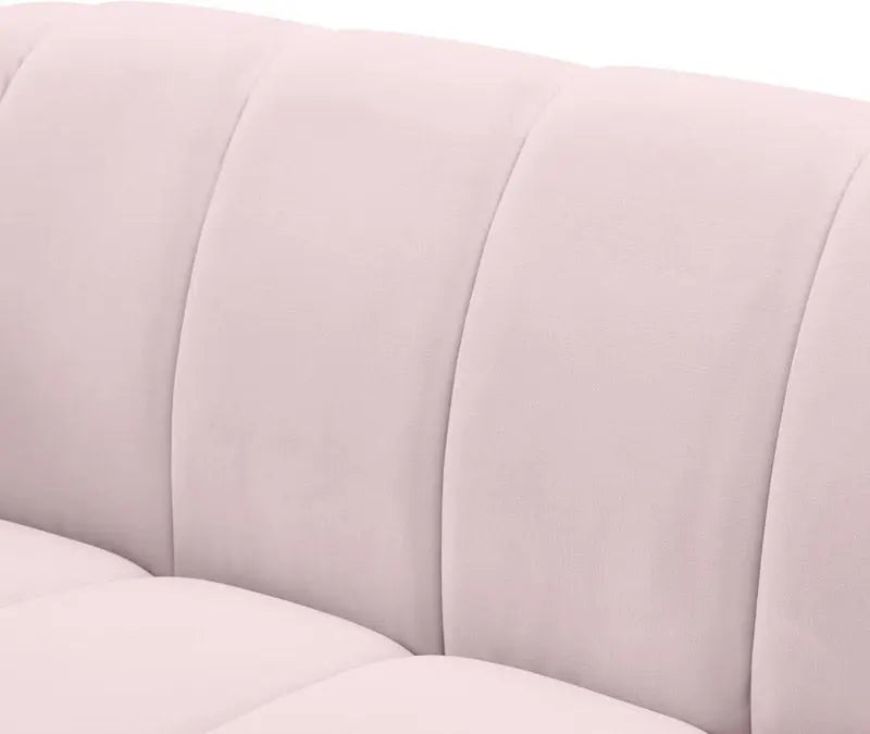 Meridian Furniture - Elijah Velvet Loveseat In Pink - 613Pink-L - ATL FURNITURE