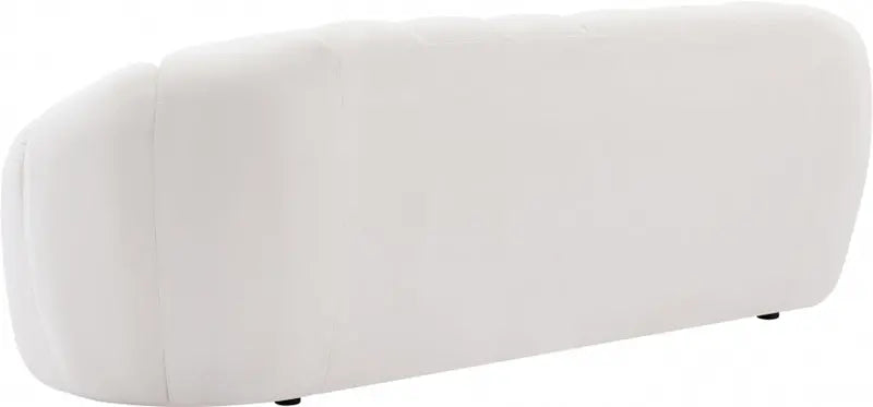 Meridian Furniture - Elijah Velvet Sofa In Cream - 613Cream-S - ATL FURNITURE