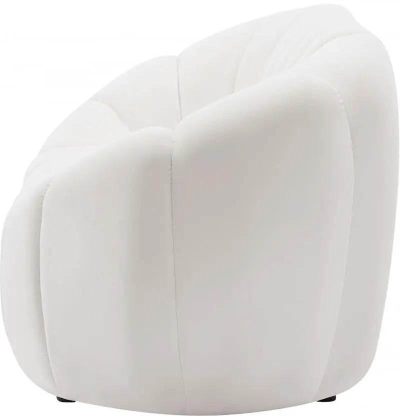 Meridian Furniture - Elijah Velvet Sofa In Cream - 613Cream-S - ATL FURNITURE