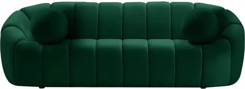 Meridian Furniture - Elijah Velvet Sofa In Green - 613Green-S - ATL FURNITURE