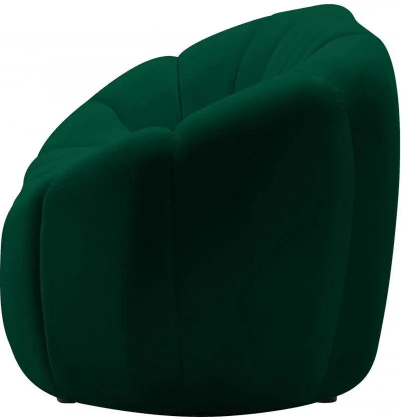 Meridian Furniture - Elijah Velvet Sofa In Green - 613Green-S - ATL FURNITURE