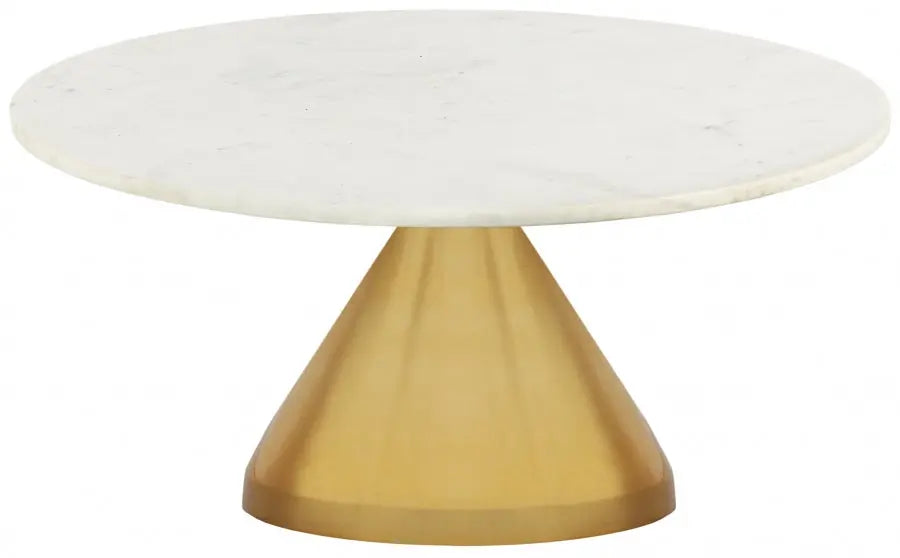 Meridian Furniture - Emery Coffee Table In Gold - 285-Ct - ATL FURNITURE