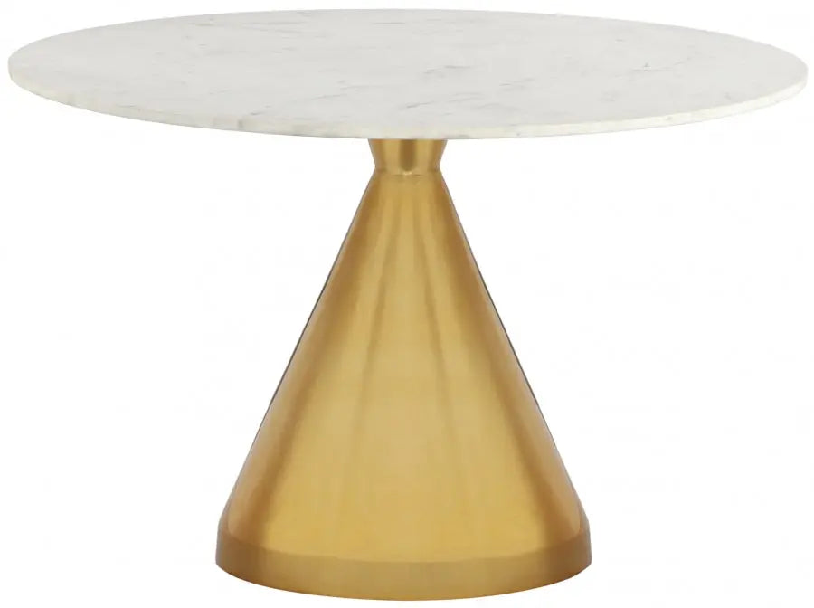 Meridian Furniture - Emery Dining Table In Gold - 885-T - ATL FURNITURE