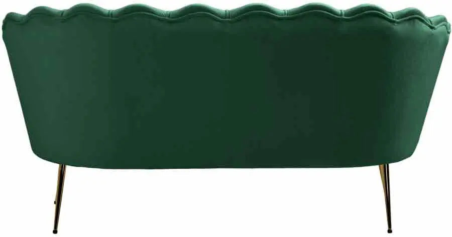 Meridian Furniture - Gardenia Velvet Loveseat In Green - 684Green-L - ATL FURNITURE