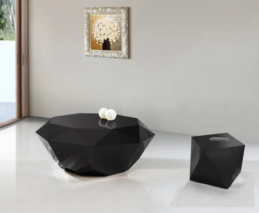 Meridian Furniture - Gemma 3 Piece Occasional Table Set In Matte Black - 222Black-3Set - ATL FURNITURE