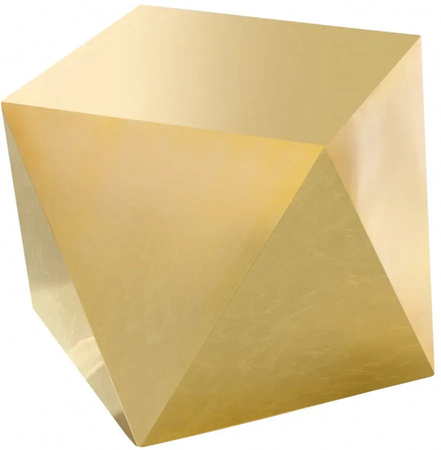 Meridian Furniture - Gemma End Table In Gold - 222Gold-E - ATL FURNITURE