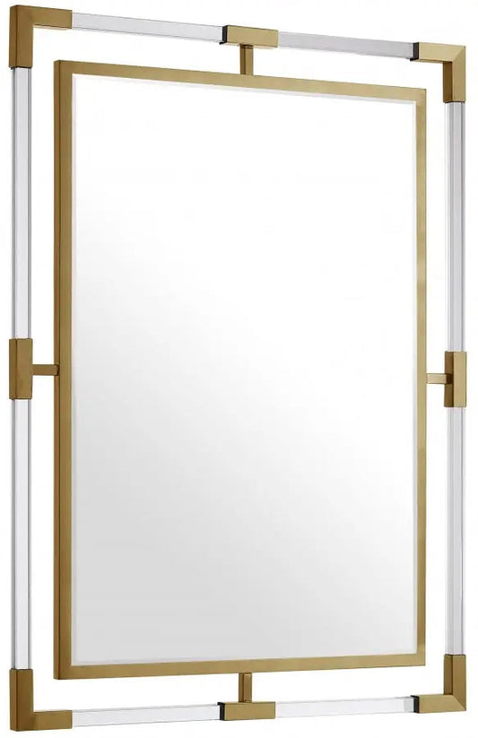 Meridian Furniture - Ghost Mirror In Gold - 451-M - ATL FURNITURE