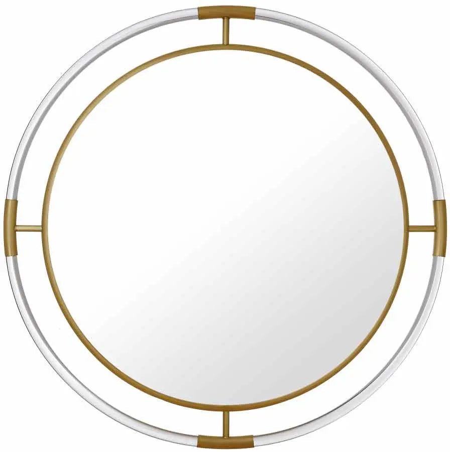 Meridian Furniture - Ghost Mirror In Gold - 453-M - ATL FURNITURE