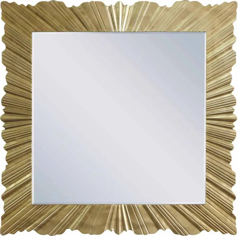 Meridian Furniture - Golda Mirror In Gold Leaf - 447-M - ATL FURNITURE