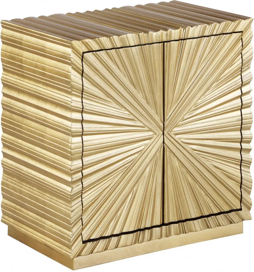 Meridian Furniture - Golda Side Table In Gold - 824 - ATL FURNITURE