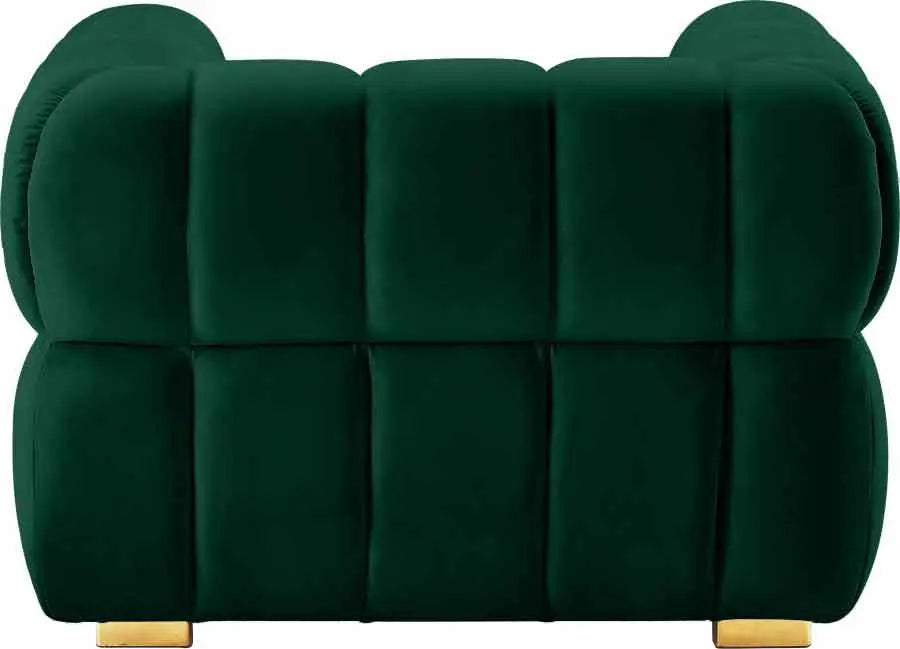 Meridian Furniture - Gwen Velvet Chair In Green - 670Green-C - ATL FURNITURE