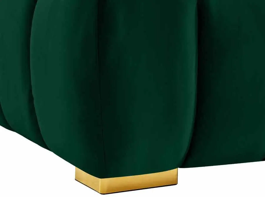 Meridian Furniture - Gwen Velvet Chair In Green - 670Green-C - ATL FURNITURE