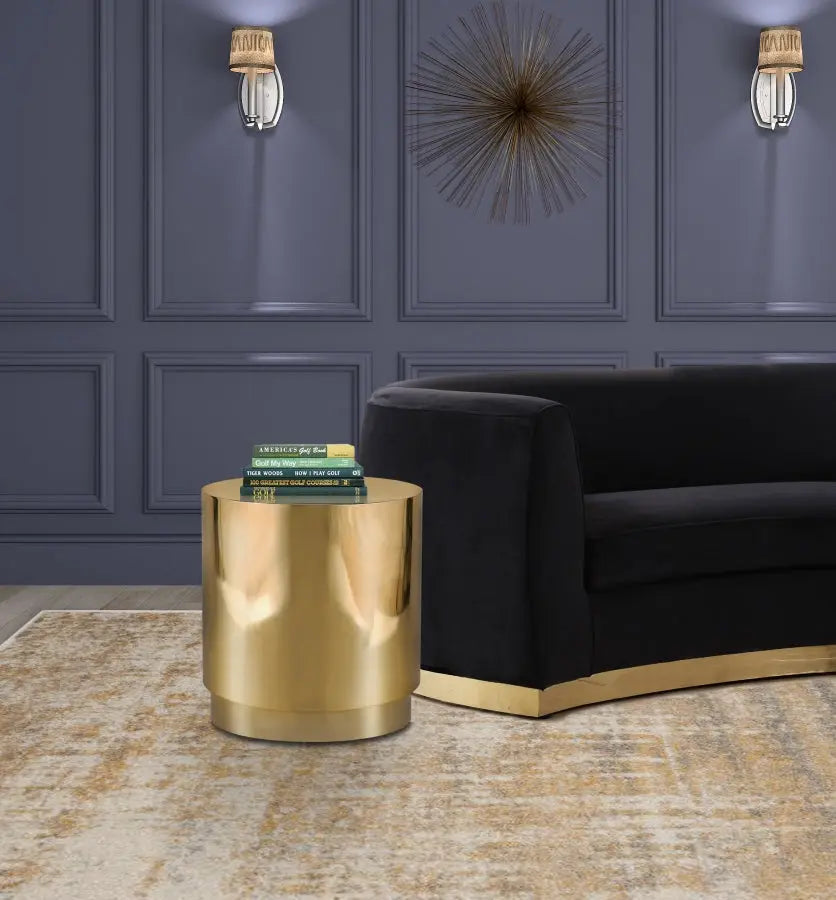 Meridian Furniture - Jazzy End Table In Gold - 281-E - ATL FURNITURE