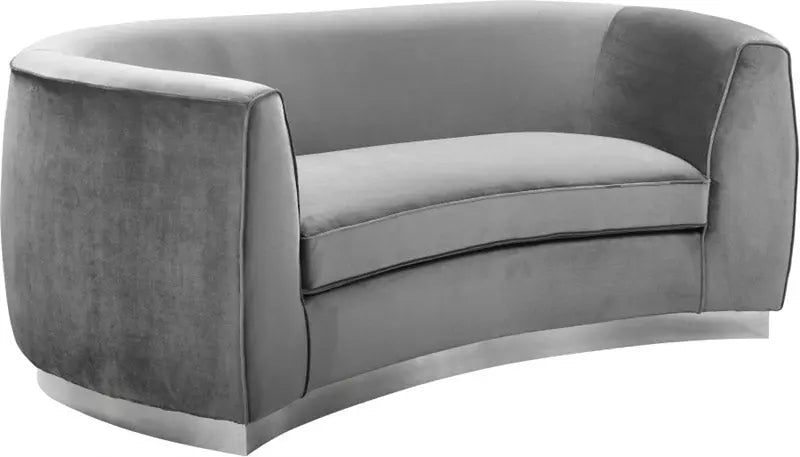 Meridian Furniture - Julian 3 Piece Living Room Set In Grey - 621Grey-S-3Set - ATL FURNITURE