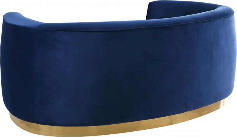 Meridian Furniture - Julian 3 Piece Living Room Set In Navy - 620Navy-S-3Set - ATL FURNITURE