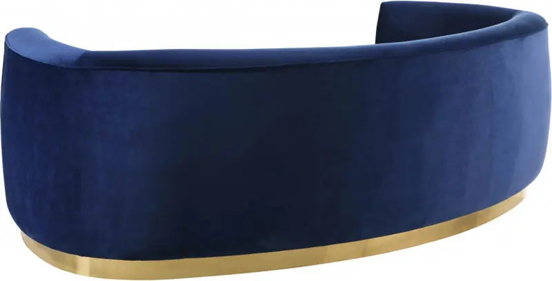 Meridian Furniture - Julian 3 Piece Living Room Set In Navy - 620Navy-S-3Set - ATL FURNITURE