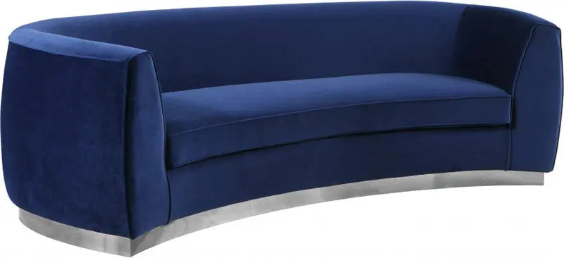 Meridian Furniture - Julian 3 Piece Living Room Set In Navy - 621Navy-S-3Set - ATL FURNITURE