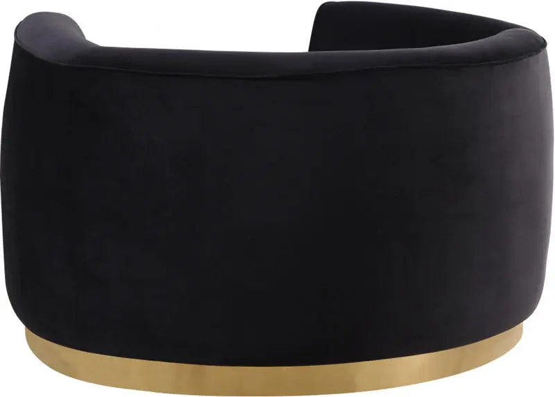 Meridian Furniture - Julian Velvet Chair In Black - 620Black-C - ATL FURNITURE