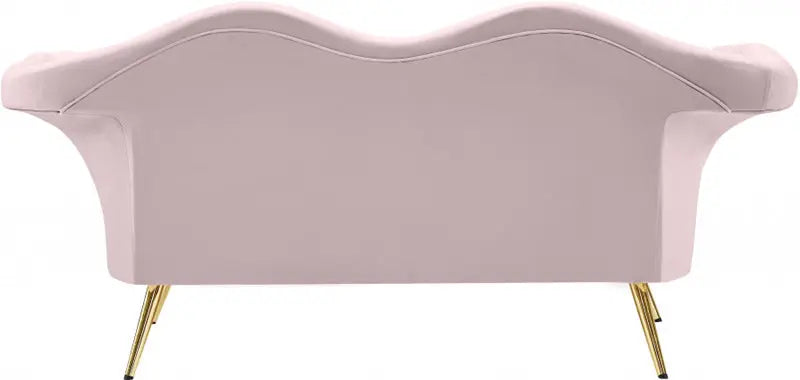 Meridian Furniture - Lips Velvet Loveseat In Pink - 607Pink-L - ATL FURNITURE