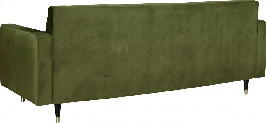 Meridian Furniture - Lola Velvet Sofa In Olive - 619Olive-S - ATL FURNITURE