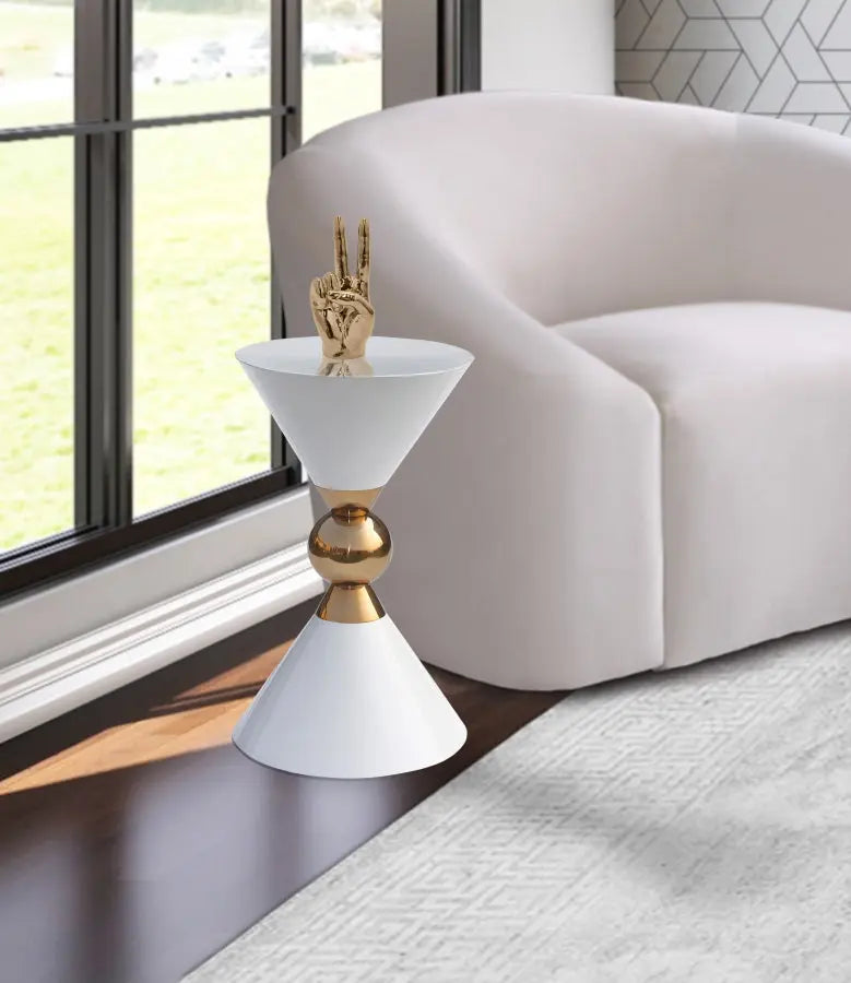 Meridian Furniture - Malia 3 Piece Occasional Table Set In White - 288-3Set - ATL FURNITURE