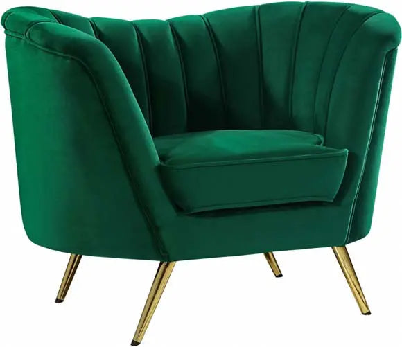 Meridian Furniture - Margo 3 Piece Living Room Set In Green - 622Green-S-3Set - ATL FURNITURE
