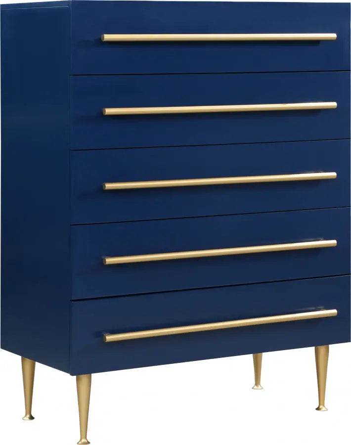 Meridian Furniture - Marisol Chest In Navy - 844Navy-Ch - ATL FURNITURE