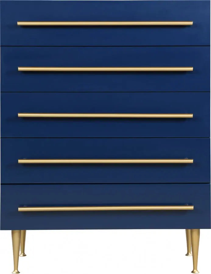 Meridian Furniture - Marisol Chest In Navy - 844Navy-Ch - ATL FURNITURE