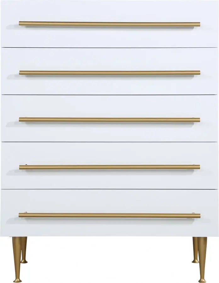 Meridian Furniture - Marisol Chest In White - 844White-Ch - ATL FURNITURE